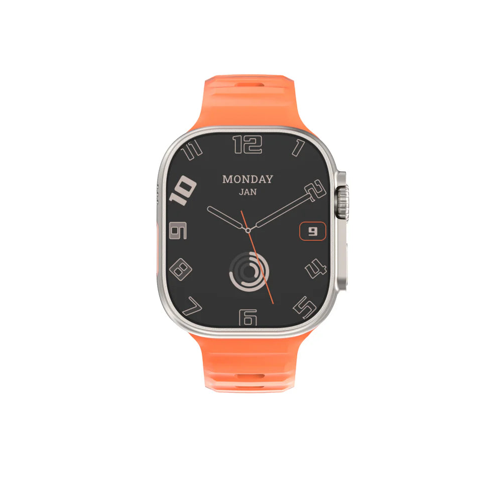 DT Ultra 2 Smart Watch. White/Black/Orange Straps Included