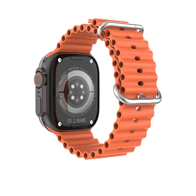 DT Ultra 2 Smart Watch. White/Black/Orange Straps Included